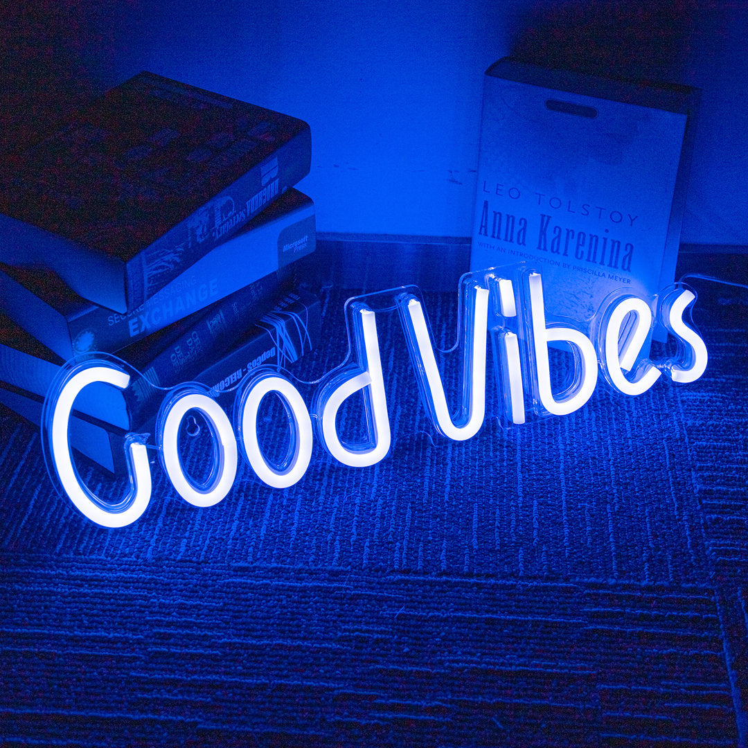 20" Good Vibes Neon Sign Trinx