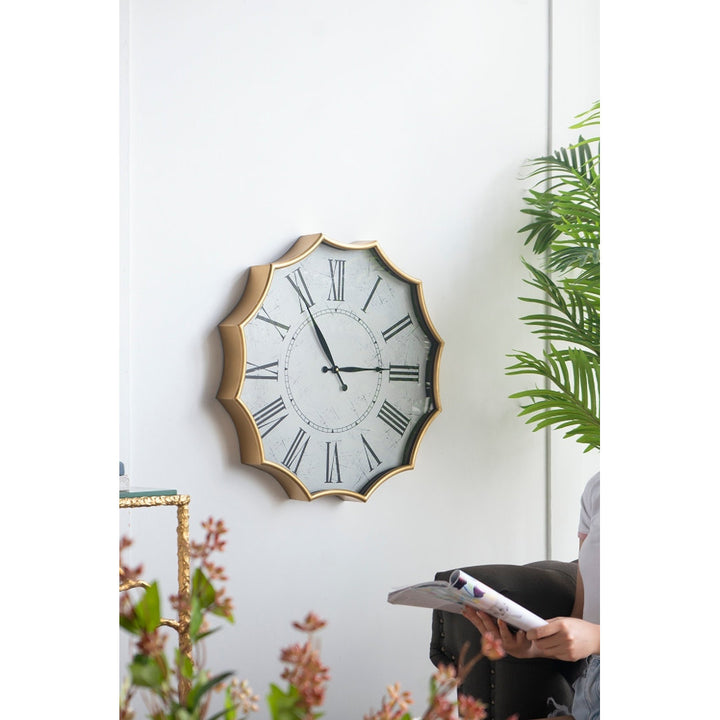 Jacqualin Metal Wall Clock House of Hampton®
