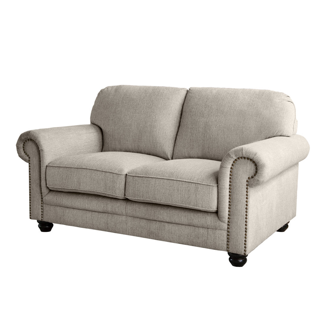 Chisholm 62" Rolled Arm Loveseat Greyleigh™ Upholstery Color: Grey Polyester