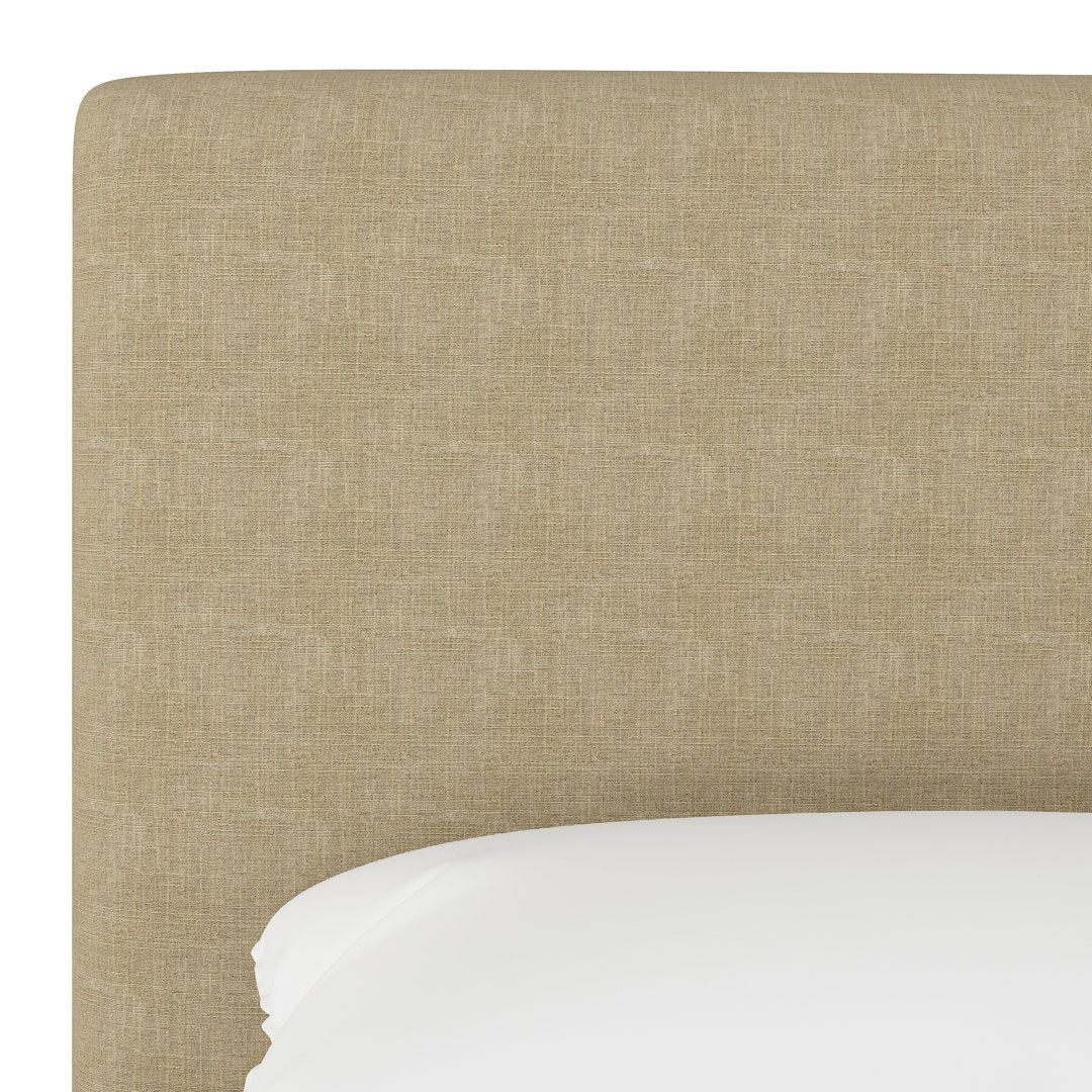 Pyburn Upholstered Low Profile Platform Bed Mercury Row® Color: Zuma Linen Size: Twin