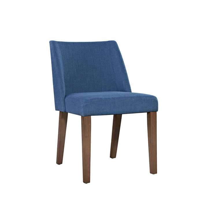 Didmarton Linen Side Chair (Set of 2) Zipcode Design™ Upholstery Color: Blue Linen