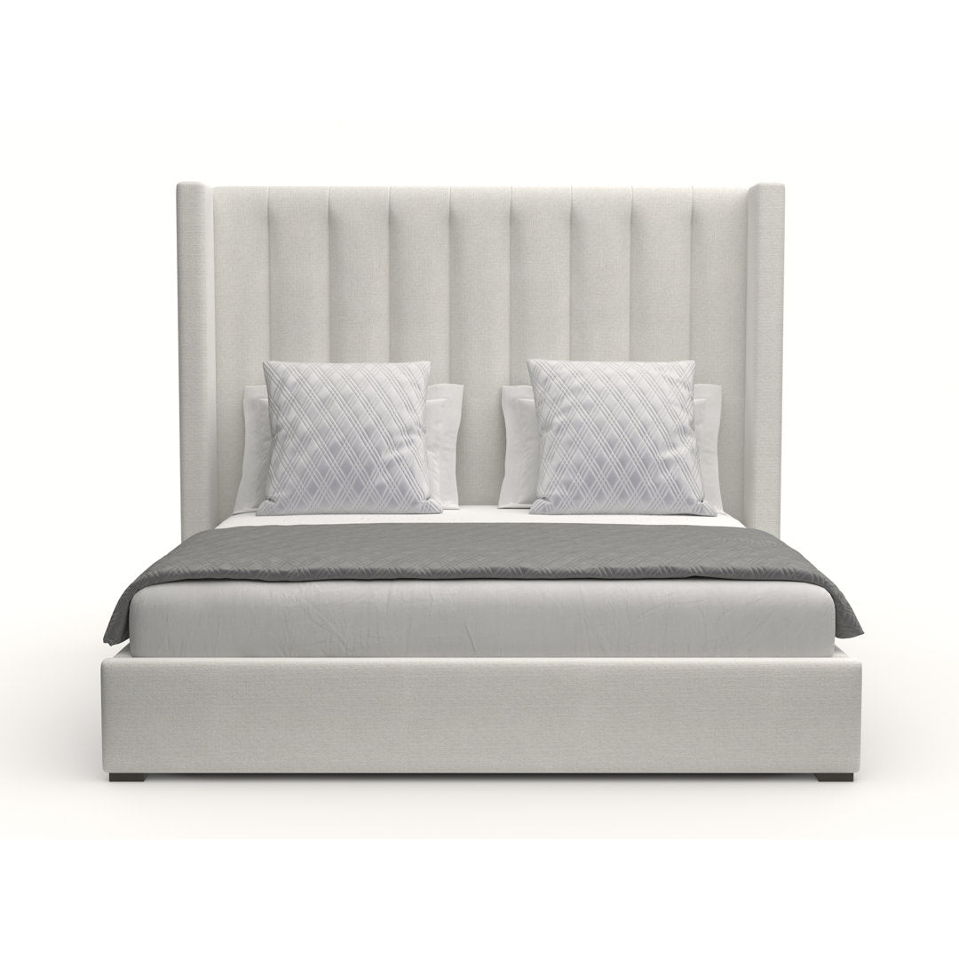 Austine Upholstered Low Profile Standard Bed Wade Logan® Color: Off White Revolution® Size: California King (Mid)