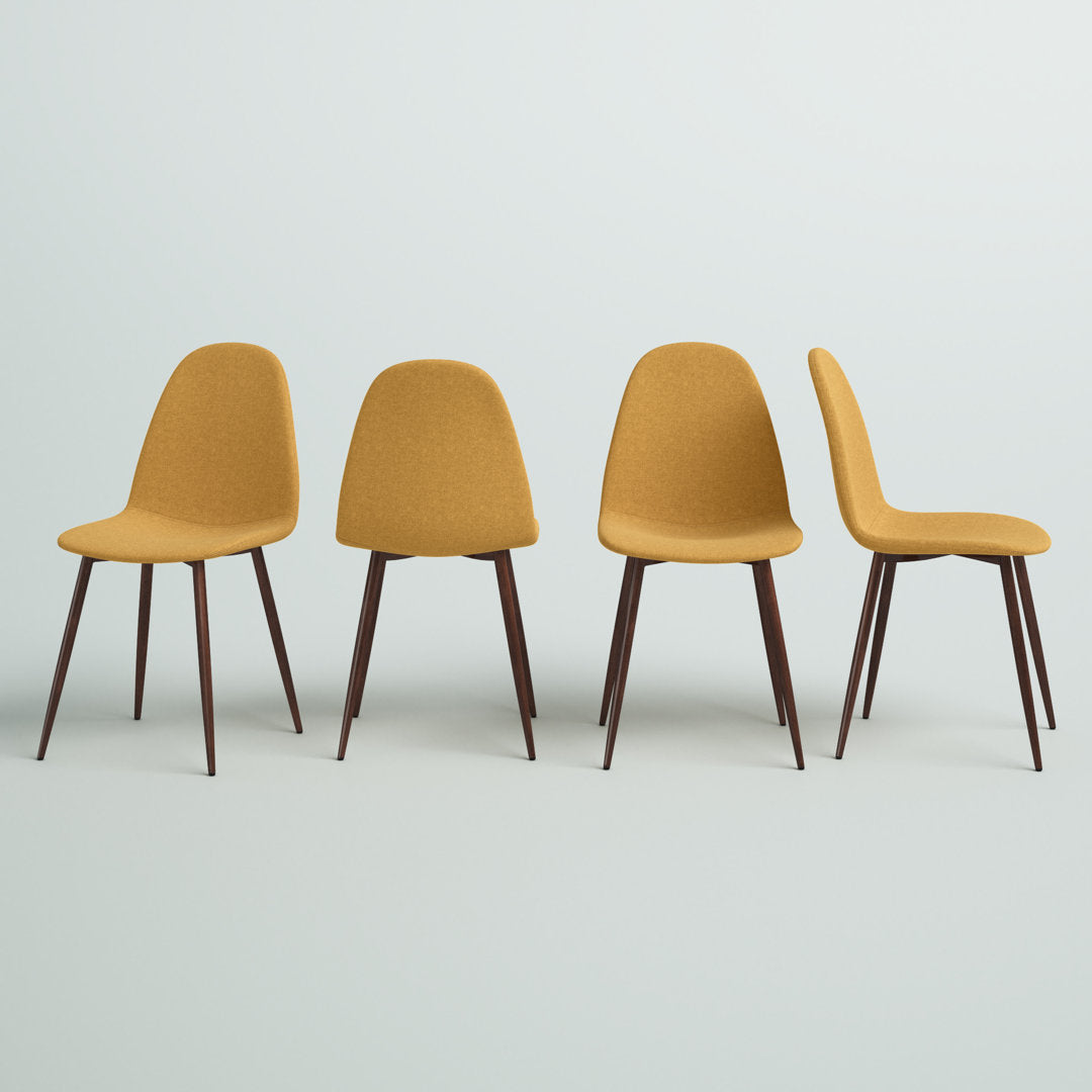 Axia Side Chair (Set of 4) Wade Logan® Upholstery Color: Mustard