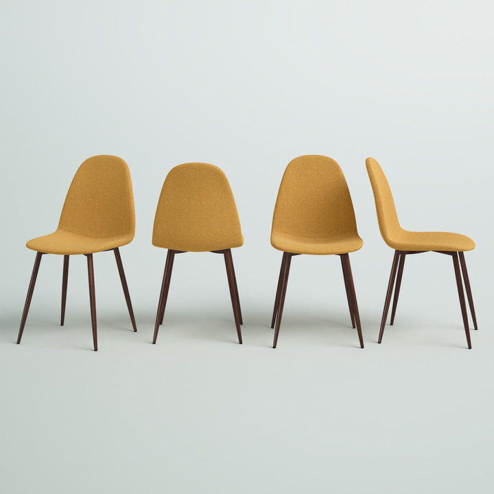 Axia Side Chair (Set of 4) Wade Logan® Upholstery Color: Mustard