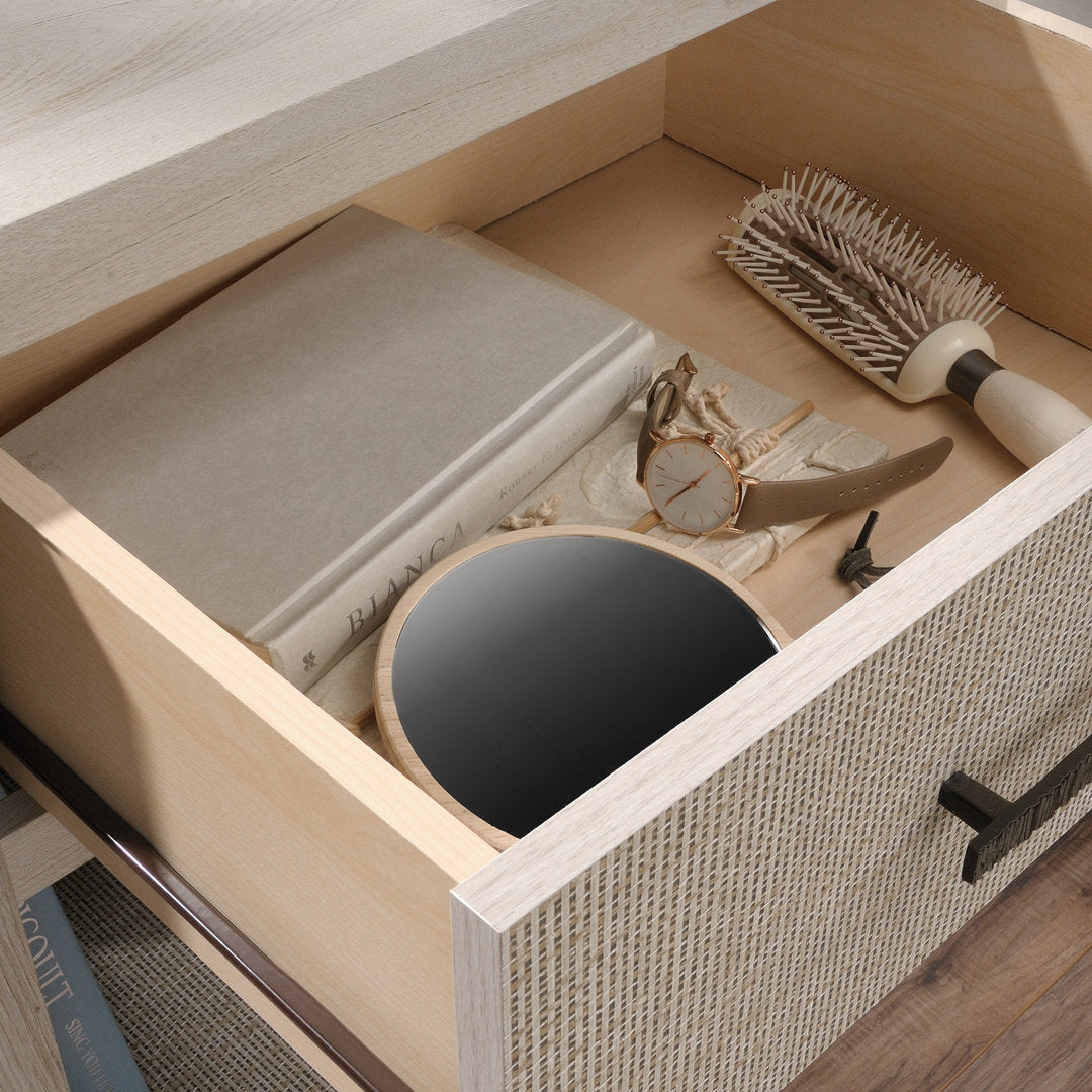 Tisdall 1 - Drawer Nightstand in Chalked Chestnut Rosecliff Heights Color: Chalked Chestnut