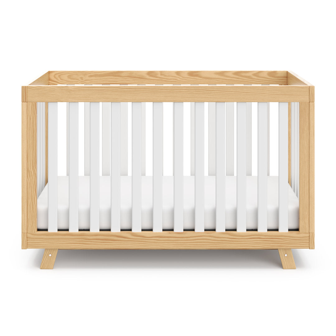 Beckett 3-in-1 Convertible Crib Storkcraft Color: Natural/White Pieces Included: Crib