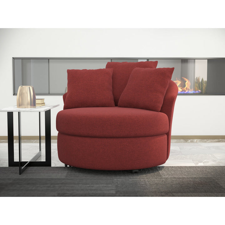 Alsup Barrel Chair Andover Mills™ Fabric: Santa Monica Black