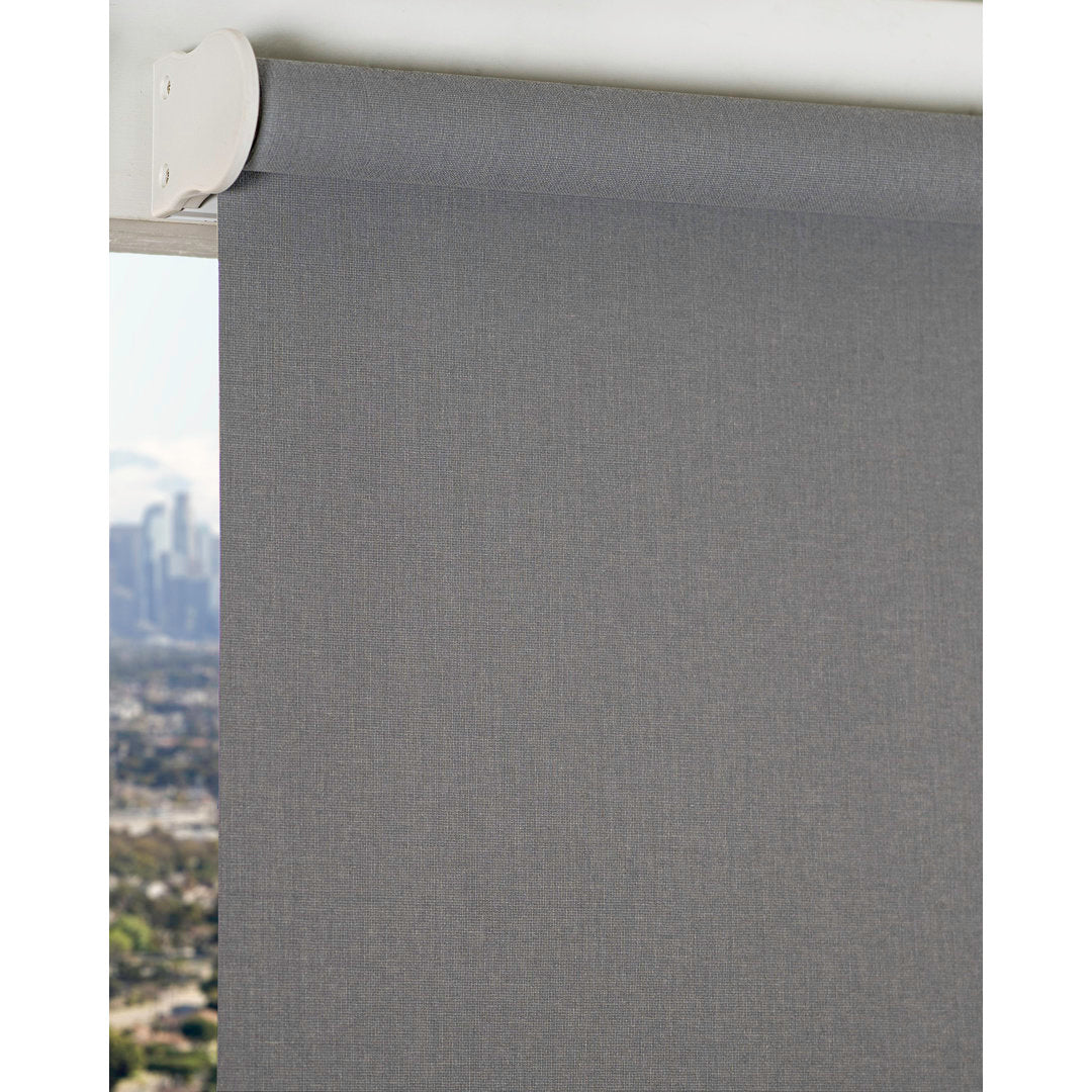 Shaunna Snap-N'-Glide Cordless Room Darkening Roll-up Shade Symple Stuff Color: Urban Gray Blind Size: 49"W x 72"L