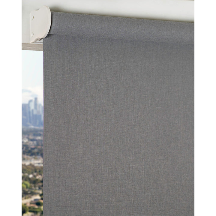 Shaunna Snap-N'-Glide Cordless Room Darkening Roll-up Shade Symple Stuff Color: Urban Gray Blind Size: 49"W x 72"L
