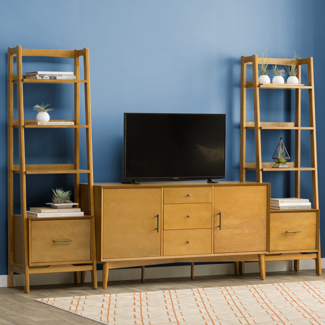 Landon 57" Wide 3 Drawer Buffet Table Crosley Color: Acorn