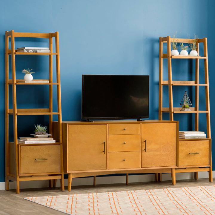 Landon 57" Wide 3 Drawer Buffet Table Crosley Color: Acorn