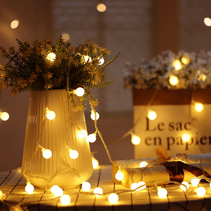 33'' Indoor LED 100 - Bulb Globe String Light, Fairy String Lights The Party Aisle™ Bulb Color: Warm White