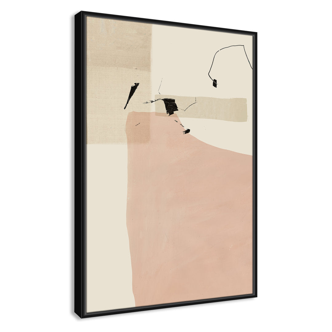 Soft Tempo - Floater Frame Painting on Canvas Joss & Main Frame Color: Black Framed Size: 37.5" H x 25.5" W