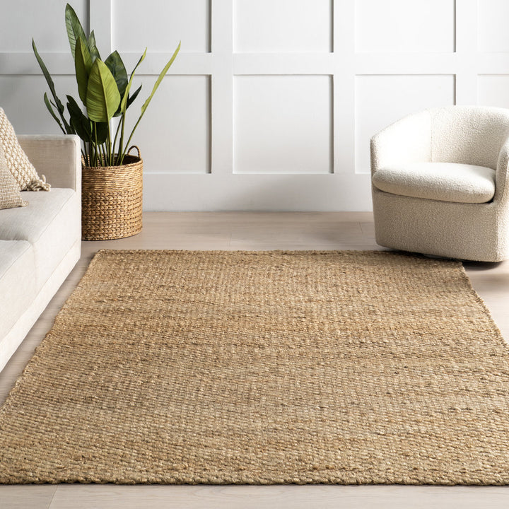 Annelynn Farmhouse Handmade Jute Natural Rug Birch Lane™ Rug Size: Rectangle 8' x 11'