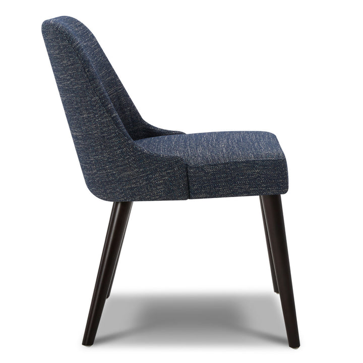Brently Upholstered Dining Chair (Set of 2) Wade Logan® Upholstery Color: Dark Blue