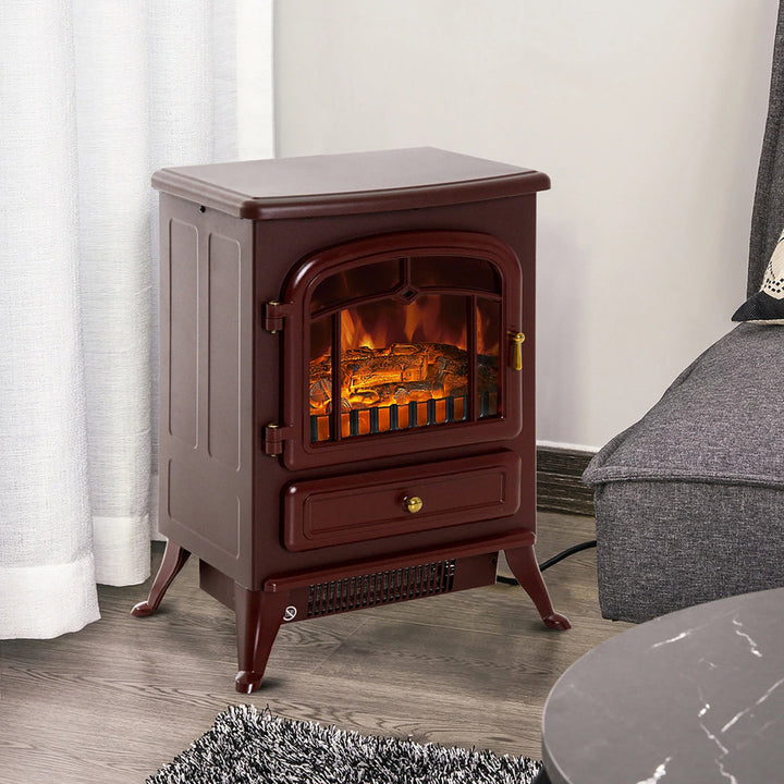 Manor Electric Fireplace Charlton Home® Finish: Red