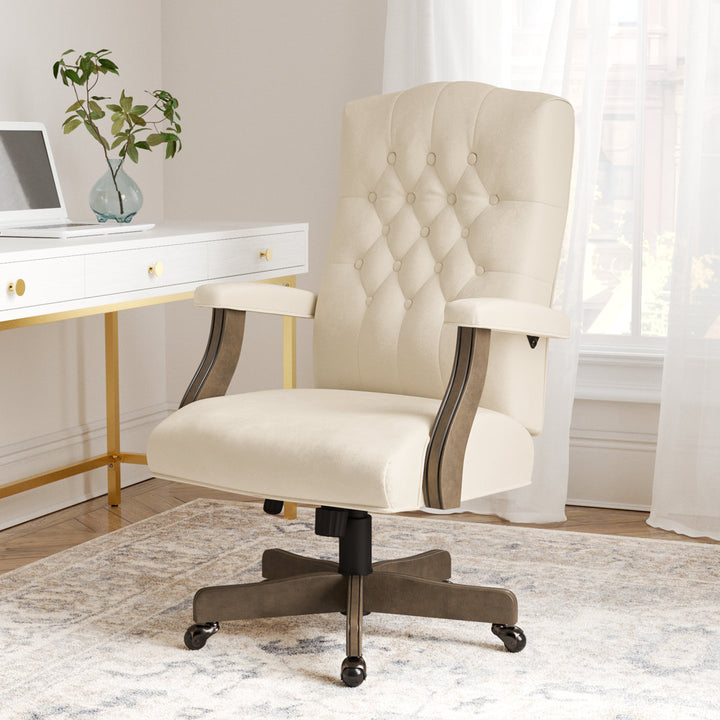Mayson Executive Chair Three Posts™ Upholstery Color: Champagne
