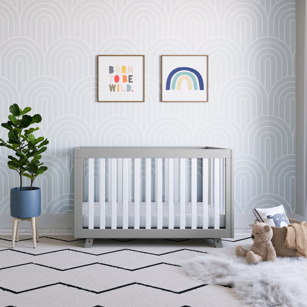 Beckett 3-in-1 Convertible Crib Storkcraft Color: Pebble Gray/White Pieces Included: Crib