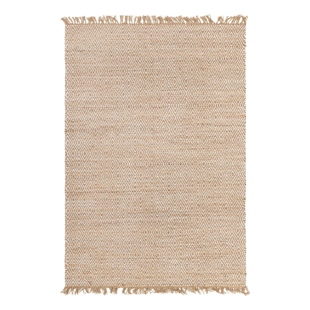 Geometric Handmade Braided Natural Rug Dakota Fields Rug Size: Rectangle 7'1" x 10'