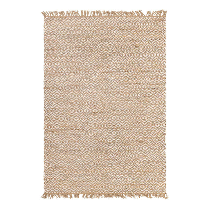Geometric Handmade Braided Natural Rug Dakota Fields Rug Size: Rectangle 7'1" x 10'