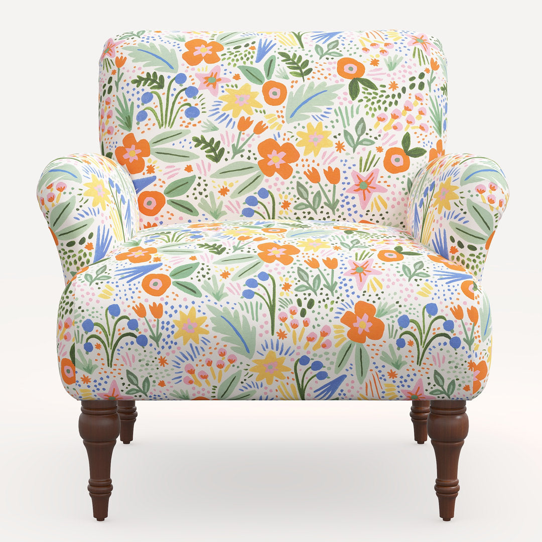 Rifle Paper Co. x Cloth & Company Bristol Armchair Rifle Paper Co. x Cloth & Company Body Fabric: Rpc Merida Multi Linen