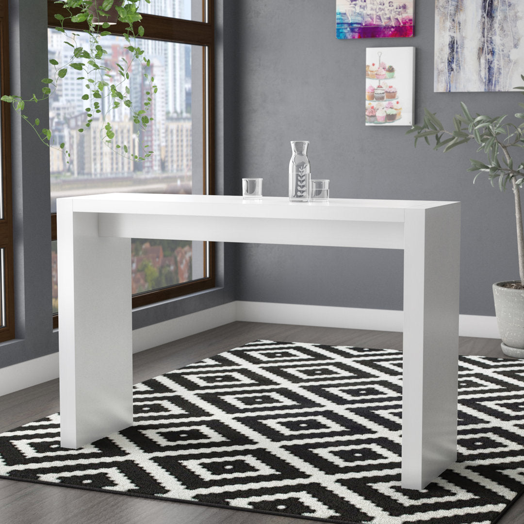 Aminia Counter Height Dining Table Wade Logan® Color: White