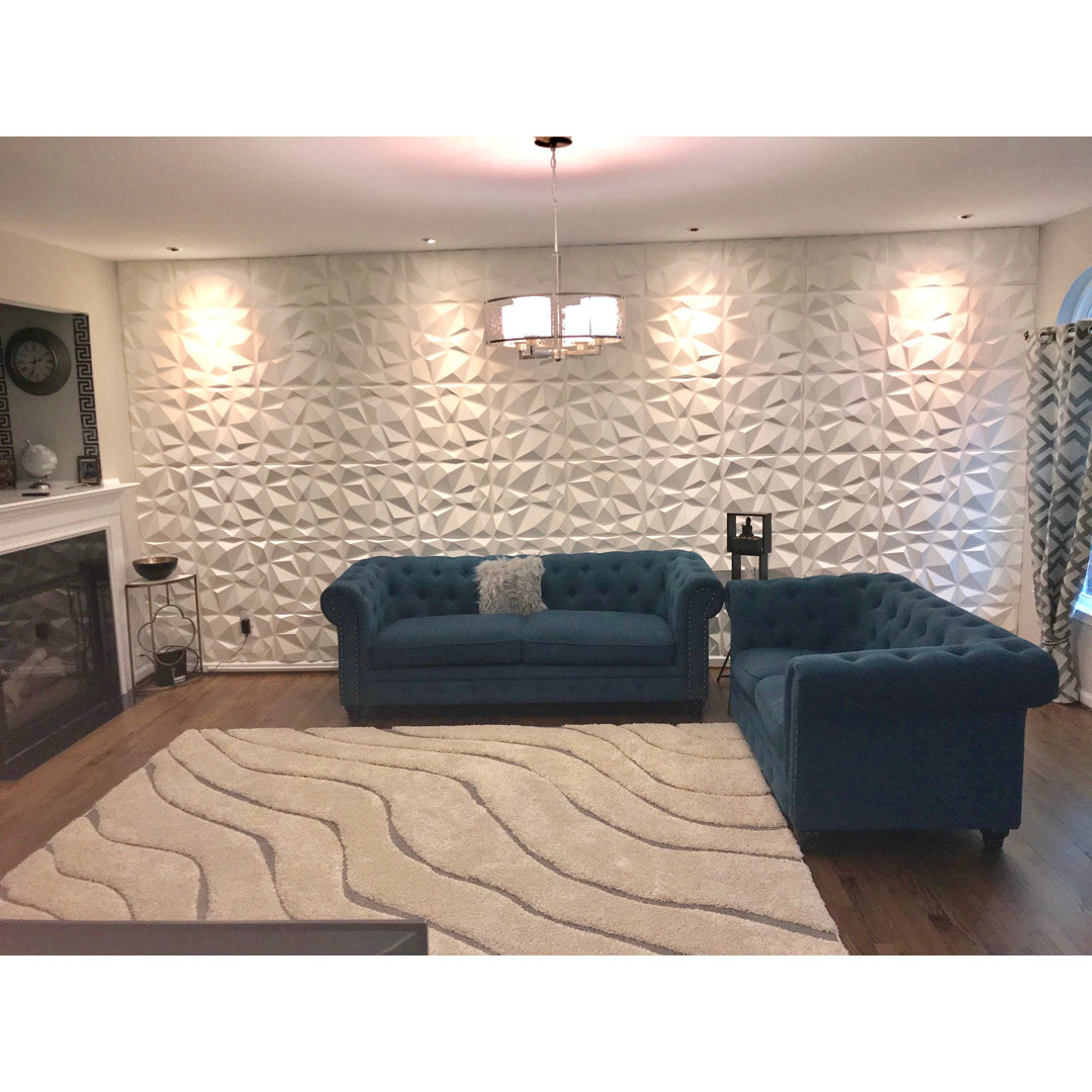 Wiegers 3D PVC Wall Panel Orren Ellis Color: White