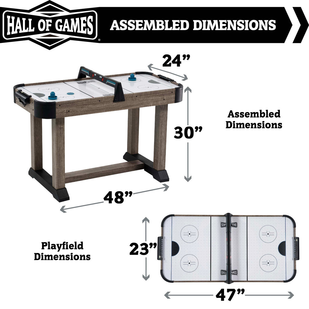 Hall Of Games  Charleston 48" Air Powered Hockey Table Hall of Games