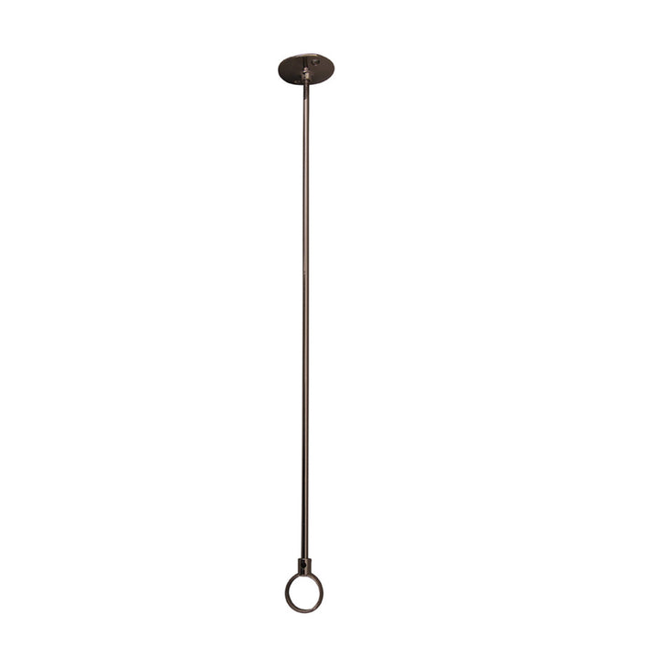 Ceiling Support 2.12" Adjustable Straight Fixed Shower Curtain Rod Barclay Finish: Polished Nickel