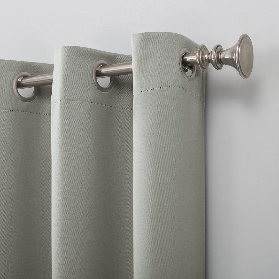 Wayfair Basics Blackout Grommet Curtain Panel Wayfair Basics® Curtain Color: Silver Gray Size per Panel: 40" W x 84" L