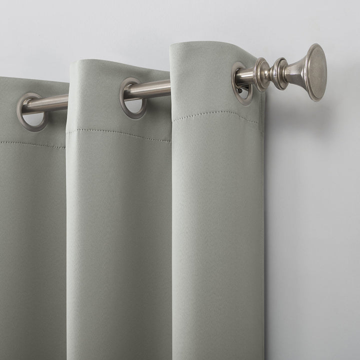 Wayfair Basics Blackout Grommet Curtain Panel Wayfair Basics® Curtain Color: Silver Gray Size per Panel: 40" W x 84" L
