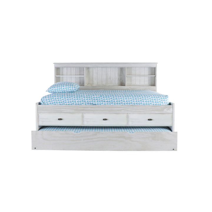 Beckford 3 Drawer Solid Wood Daybed with Bookcase by Viv + Rae Viv + Rae™ Bed Frame Color: Ash Size: Full