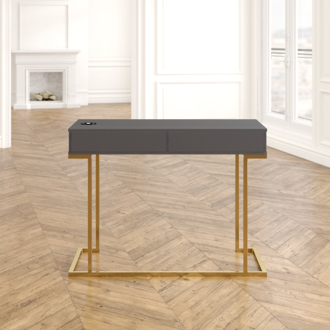 Battista Writing Desk Willa Arlo™ Interiors Color (Top): Graphite Gray