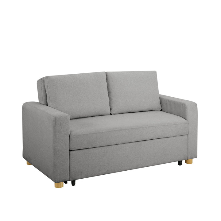 Serta Trinity Full Size Convertible Sleeper Sofa Serta Fabric: Gray Woven