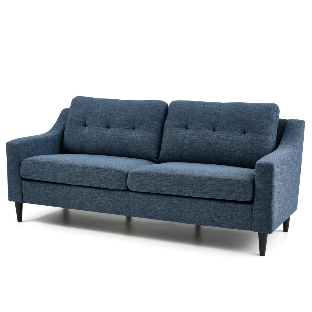 Owsley 75" Square Arm Sofa Mercury Row® Upholstery Color: Navy