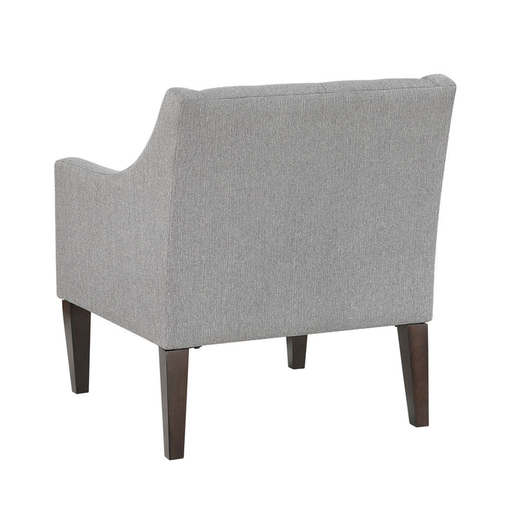 Clopton 26" Wide Mid-Century Modern Tufted Accent Armchair Hashtag Home Fabric: Gray Polyester Blend