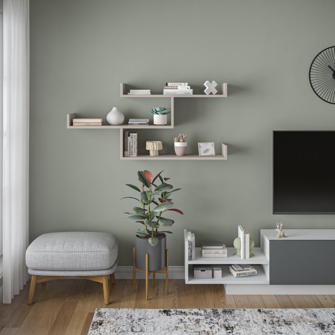 Ramage 3 Piece Accent Shelf Mercury Row® Finish: Light Mocha