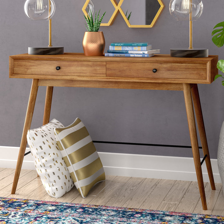 Andresen 47.75" Console Table Mercury Row® Color: Brown