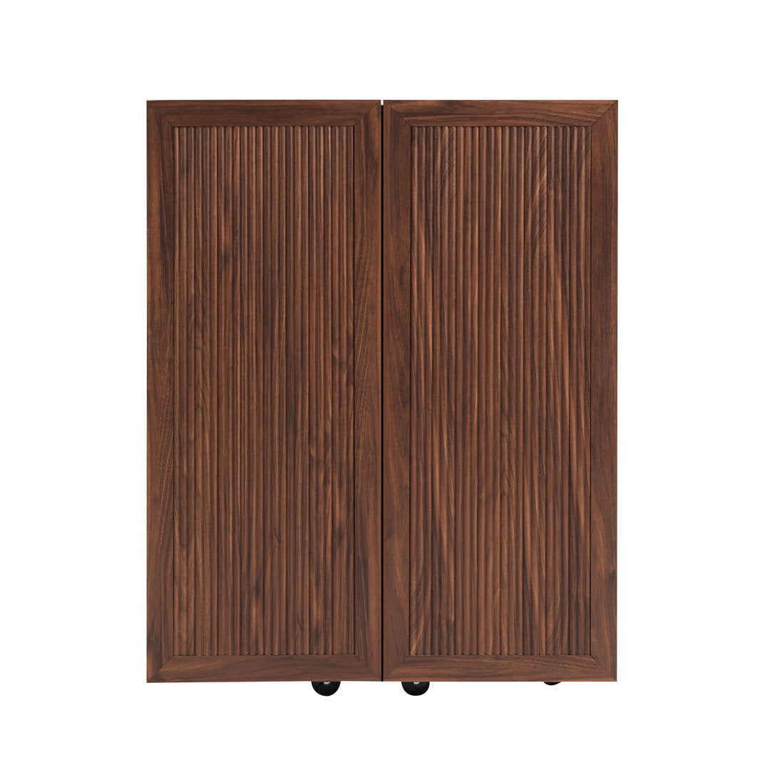 Yessine 31.5'' Bar Cabinet Ebern Designs Color: Walnut