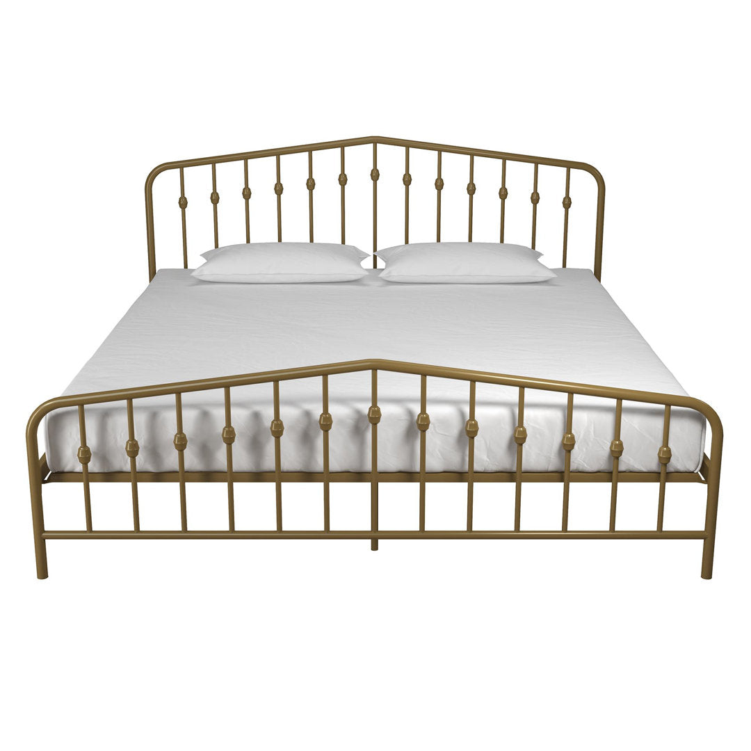 Bushwick Metal Platform Bed Novogratz Color: Gold Size: King