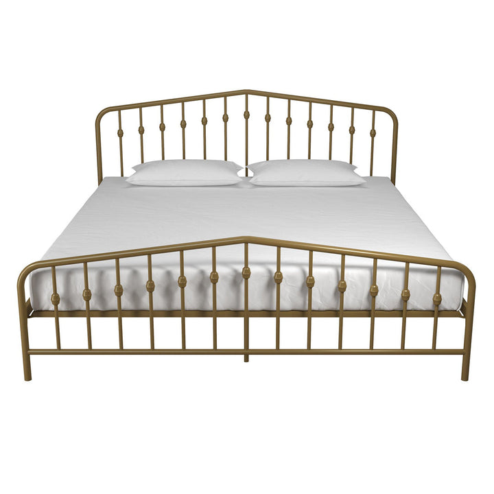 Bushwick Metal Platform Bed Novogratz Color: Gold Size: King