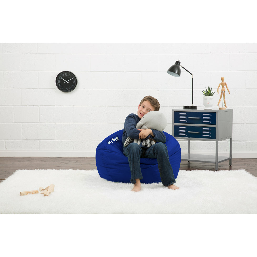 Big Joe Classic Bean Bag Chair Big Joe Size: 16"H x 27.5"W x 27.5"D Fabric: Sapphire Polyester Blend