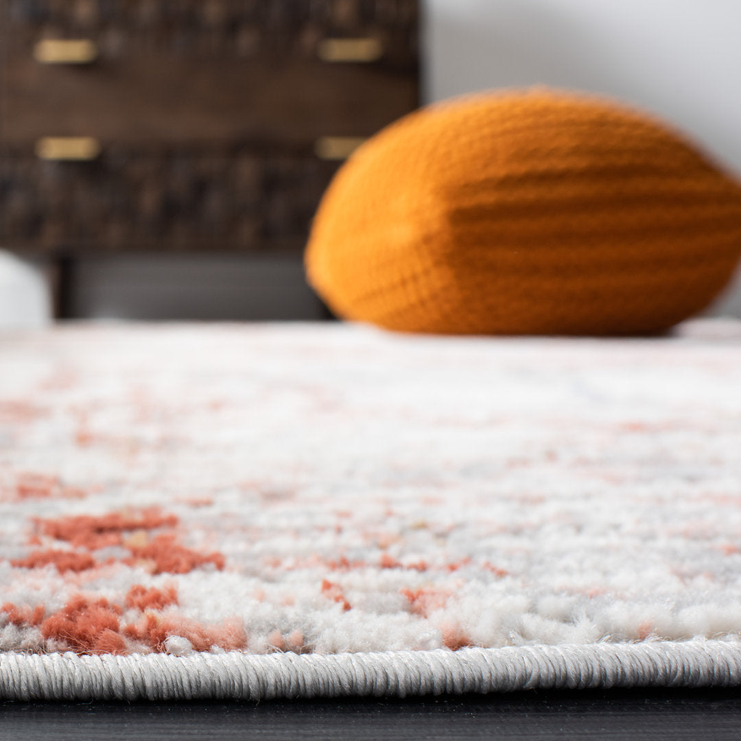 Shivan 100 Performance Abstract Rug 17 Stories Rug Size: Round 6'7"