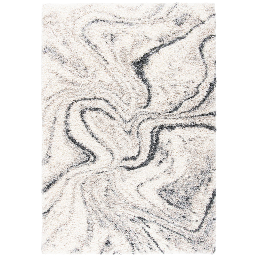 Speight Abstract Ivory/Gray Area Rug Willa Arlo™ Interiors Rug Size: Rectangle 3' x 5'