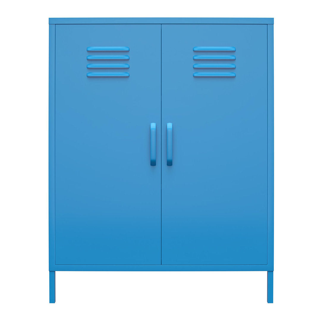 Cache 2 - Door Metal Accent Cabinet Novogratz Color: Bright Blue