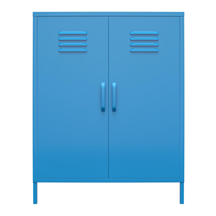 Cache 2 - Door Metal Accent Cabinet Novogratz Color: Bright Blue
