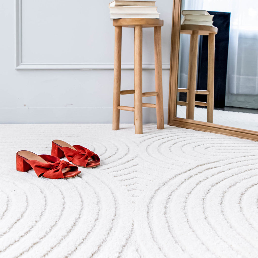 alwayth 　　RUG × ALWAYTH \"PUDDLE RUG\" nuLOOM Ardelle Swirl Shag Multi 5 ft. x 8 ft. Area Rug