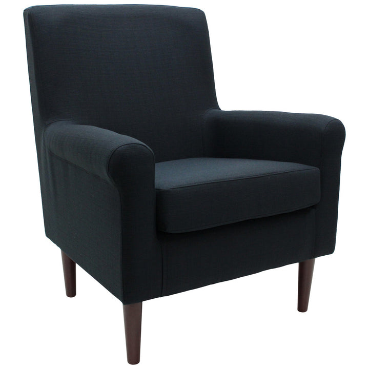 Ronald 28" Wide Armchair Andover Mills™ Leg Color: Black Fabric OR Leather Type: Klein Midnight Basketweave