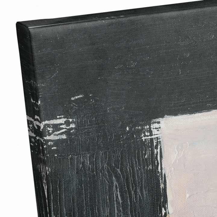 Abstract with Green - Painting on Canvas Ivy Bronx Size: 24" H x 24" W x 1.25" D Format: Wrapped Canvas