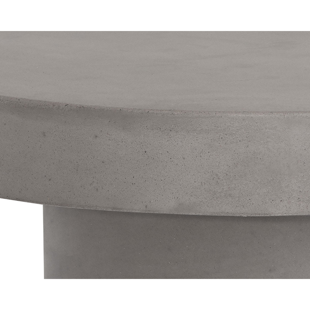 Kenton Pedestal Coffee Table AllModern Color: Gray
